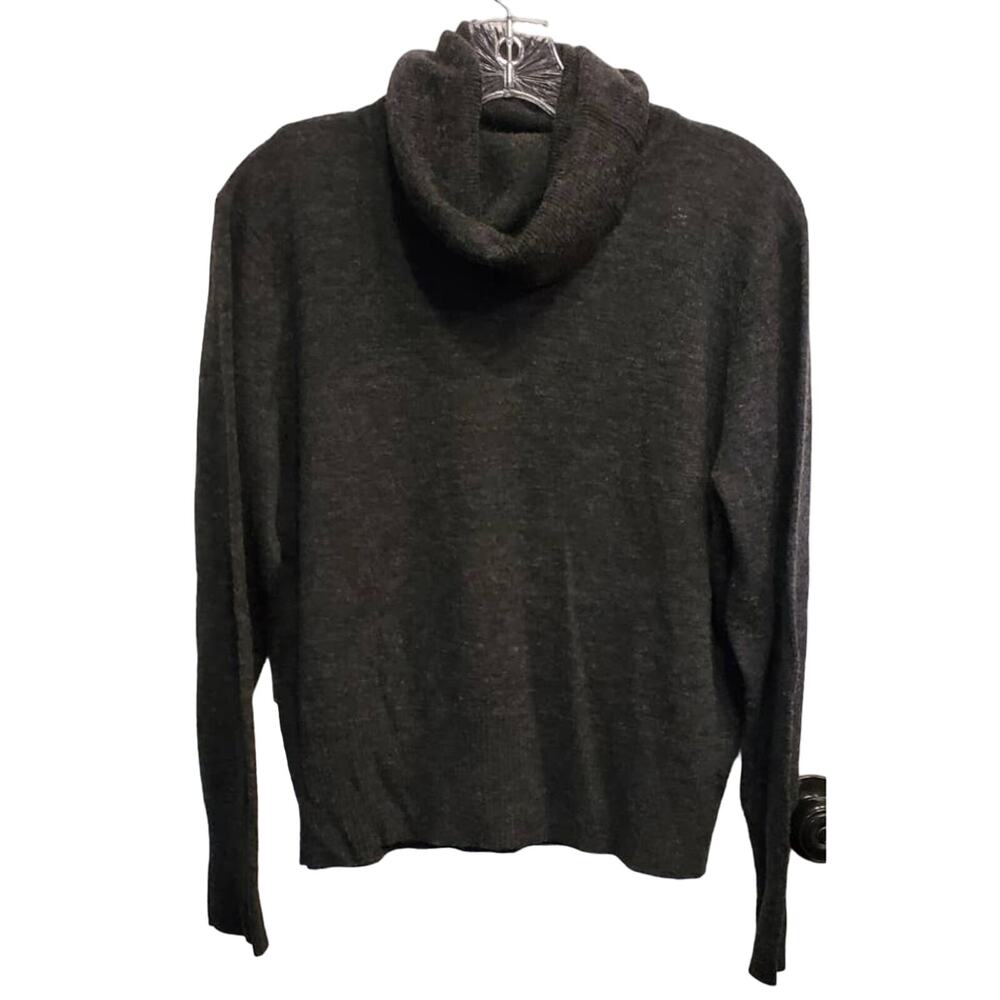 KASPER Women's Wool Blend Long Sleeve Turtleneck Heathered Sweater Size XL